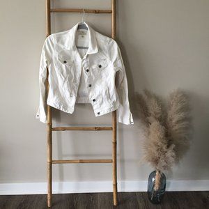 Lucky Brand Women's Tomboy Trucker Jacket White